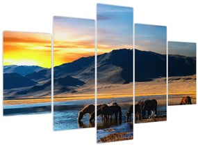 Tablou - Alimentarea cu energie electrică (150x105 cm)