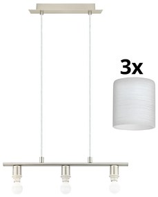 Lustră LED pe cablu Eglo MY CHOICE 3xE14/4W/230V crom/alb