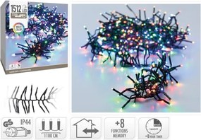 Instalație luminoasă LED de exterior pentru Crăciun 1512xLED/230V/8 funcții 14 m IP44 multicolor
