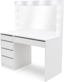 Măsuță toaletă Velinio XL 120 cm - alb