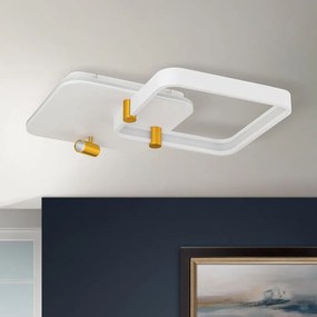Plafoniera LED moderna GRACE alb/auriu