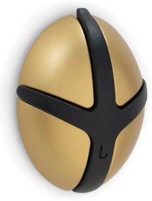 Cârlig negru/auriu de montat pe perete din plastic Tick – Spinder Design