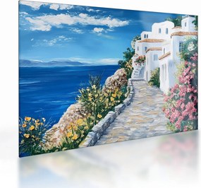 Tablou pe sticlă - Alee lângă mare (70x50 cm)