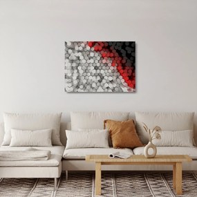 Tablou pe sticlă - 3D hexagoane (70x50 cm)