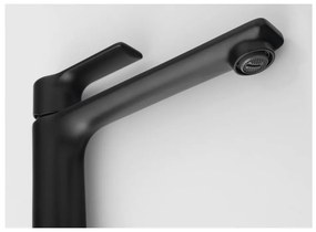 Baterie negru-mat pentru chiuvetă înaltă Pax – Sapho