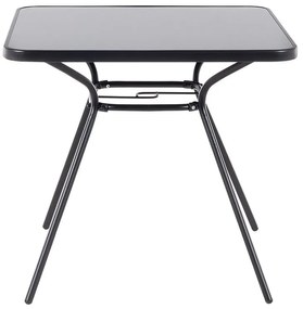 Set de masă pentru grădină Love (negru) (4 scaune). 1011671
