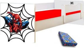 Pat junior Spidy cu saltea inclusa