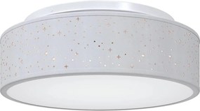 vidaXL Lampă de tavă Gri 38 x 38 x 13,5 cm țesătură