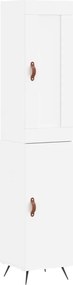 vidaXL Dulap înalt, alb, 34,5x34x180 cm, lemn prelucrat