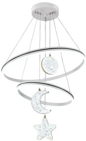 Lustra LED G4007 + RGB – 160W, Design Modern, cu Telecomandă și Lumină Multicoloră Reglabilă