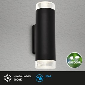 Aplică LED de exterior Brilo 2xGU10/4,7W/230V IP44 4000K negru