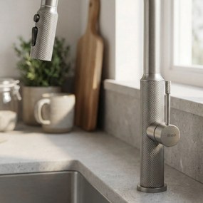 Baterie de bucătărie Rea Master Brush Nickel