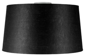 Plafoniera moderna alb mat cu nuanta neagra 45 cm - Combi