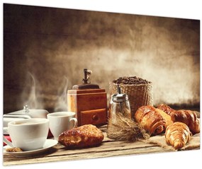 Tablou - Cafea și mic dejun (90x60 cm)