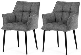 Set de scaune de sufragerie DCH-J2139 GREY2, 2 buc