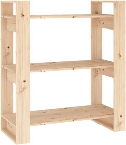 vidaXL Bibliotecă/Separator de cameră 80x35x91 cm, lemn masiv de pin