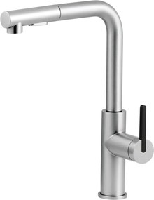 🚰 MOMI – Baterie pentru bucătărie cu pipă extractibilă Finisaj oțel șlefuit (BKM_F73M) 🏡