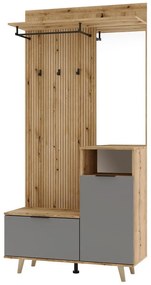 Mobilier hol Nadrano (stejar evoke + grafit) . 1097142