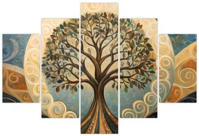 Tablou – Arborele vieții și spirale (150x105 cm)