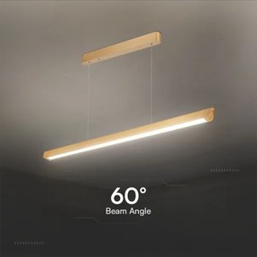 Lustră LED pe cablu LED/36W/230V 3000/4000/6400K auriu