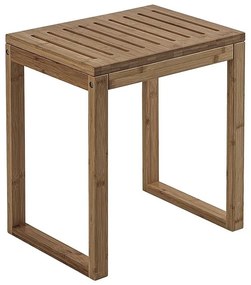 Taburet pentru baie Gedy HIMALAYA 39,5x44,3 cm bambus