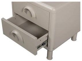 Noptieră bej din metal Rune – WOOOD