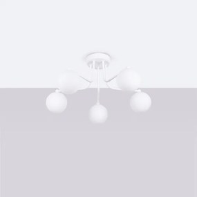 Lustră pe tijă Sollux SL.1660 ASTRAL 5xG9/8W/230V alb