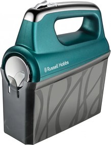 Mixer manual Russell Hobbs Swirl 25891-56, 350 W, 5 viteze, Functie Turbo, Buton pentru accesorii, Batator elicoidal de inalta performanta, Fara BPA, Turcoaz