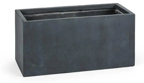 Solidflor, antracit, ghiveci de flori, recipient pentru flori, 79,5x38x38 cm, FIBERTON