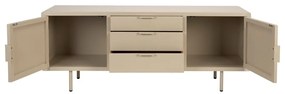 Comodă bej 140x55x40 cm Kos – White Label