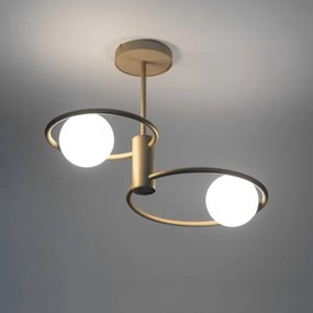 Lustră pe tijă AQUA 2xG9/12W/230V auriu