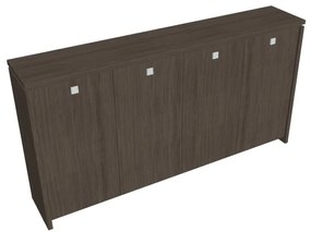 Dulap mediu pentru haine Verno 248 x 46 x 130 cm, stejar antracit