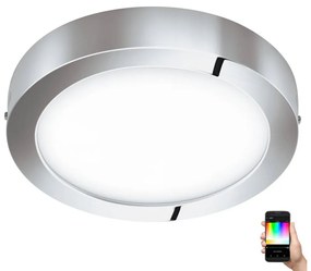 Plafonieră LED RGBW dimabilă pentru baie Eglo 33667 FUEVA-C 21W/230V d. 30cm