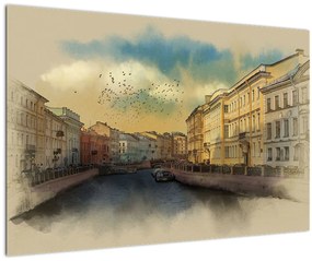 Tablou - Râul Moyka, Sankt Petersburg, Rusia (90x60 cm)
