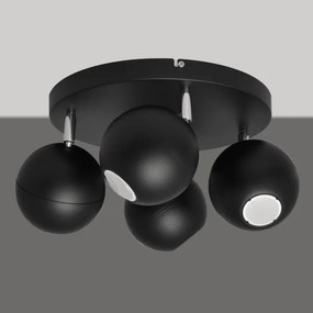 Spot LED MIDWAY 4xGU10/6,5W/230V negru