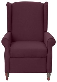 342234 vidaXL Fotoliu de masaj rabatabil, violet, material textil