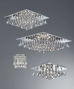 Aplica perete eleganta design modern Hanna 2L 3302-2CC SRT