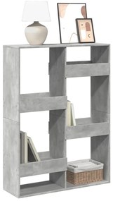vidaXL Bibliotecă, gri beton, 100x33x135 cm, lemn prelucrat