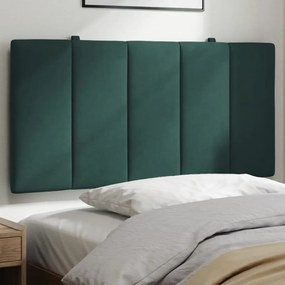 374658 vidaXL Pernă tăblie de pat, verde, 100 cm, catifea