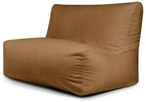 Fotoliu bean bag maro cu tapițerie din țesătură bouclé Sofa Seat Lounge – SLOWDOWN