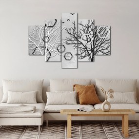 Tablou abstract cu pomi (150x105 cm)