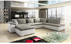 Colțar în formă de U Talina cu funcție de dormit (S) (piele ecologică Soft 017 + Lawa 05). 1058589