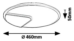 Rabalux 6329 - Plafonieră LED BOSWELL LED/40W/230V