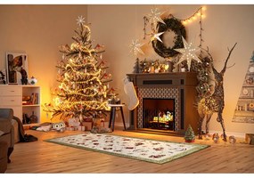 Covor tip traversă verde din amestec de bumbac 80x200 cm cu model de Crăciun Toy's Delight Green Christmas – Villeroy&amp;Boch