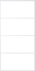 vidaXL Ușă glisantă, alb, 102,5x205 cm, sticlă mată ESG și aluminiu