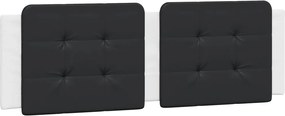 vidaXL Pernă pentru tăblie pat, Zadar, negru și alb, 160cm, piele artificială