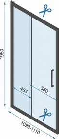 Cabina dus REA Rapid Slide Chrome