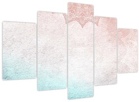 Tablou - Mandala pe zid 2 (150x105 cm)