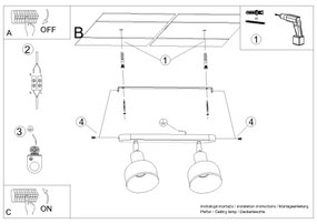 Spot Sollux SL.1314 ELBA 2xE27/15W/230V alb
