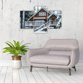 Tablou - Cabană din lemn (90x60 cm)